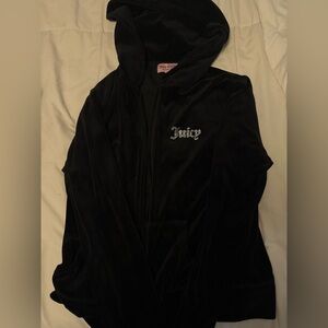 Juicy Couture Black Velour Hoodie